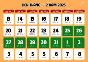 Cập nhật lịch nghỉ Tết và các ngày lễ năm 2025 cho học sinh, sinh viên